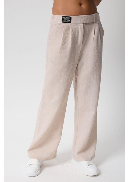 Kadın Yüksek Bel Cırtlı Beli Palazzo Pantolon fiyatları