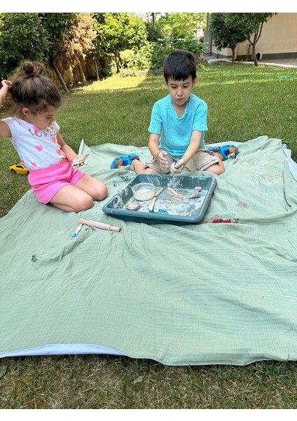 Müslin Sıvı Geçirmez Aktivite Örtüsü | 1.75 cm x 1.55 cm 🌈 modelleri