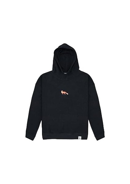 Wwf Market Unisex Kızıl Tilki Hoodie Siyah L