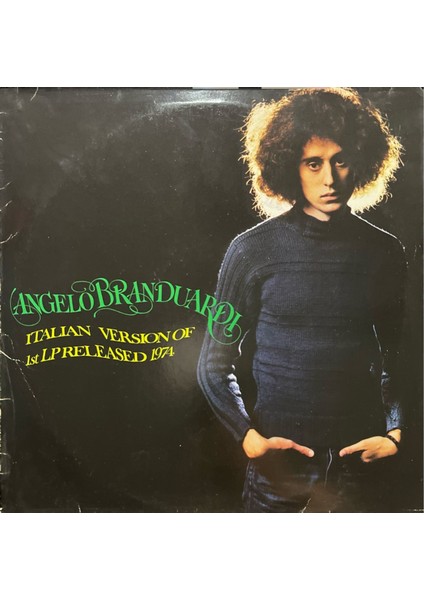 Angelo Branduardi Italian Version Of 1st Lp Released 1974 Lp Plak