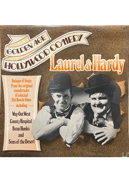Laurel & Hardy The Golden Age Of Hollywood Comedy (Non-Music) Soundtrack Lp Plak