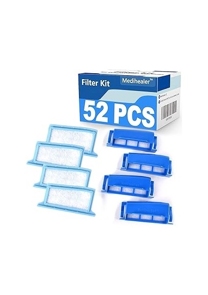 Medihealer Dreamstation 1 ile Uyumlu 52 Parça Cpap Filtre Kiti, 22 Polen Filtresi, 22 Ultra Ince Fi
