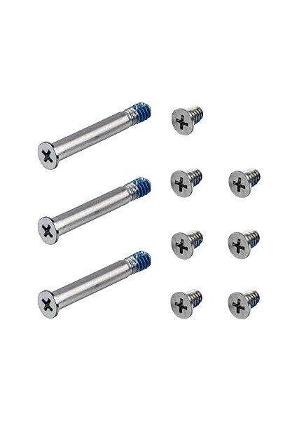 Mcstorey Macbook Pro A1286 A1278 A1297 ile Uyumlu Alt Kapak Vidaları Screw Gümüş