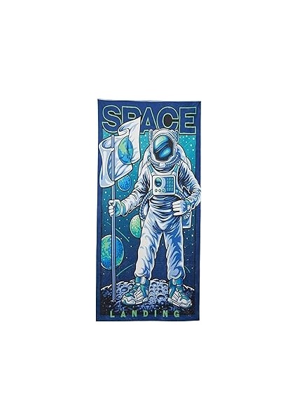 Erkek Plaj Havlusu Lacivert Std