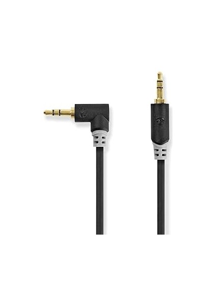 Nedis Ses Kablosu Erkek-Erkek 3.5 mm Kablo Uzunluğu Esnek Yapı ile Dayanıklı Tasarım