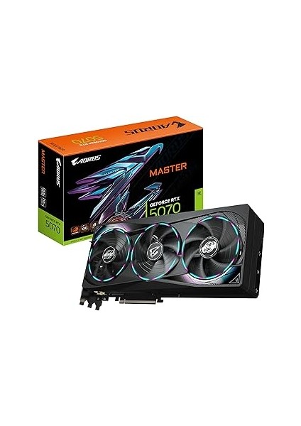 Geforce Rtx™ 5070 Aorus 12G 3 Fanlı Max-Covered Soğutmalı Rgb Fusion Gaming Ekran K