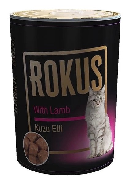 Rokus Kuzulu Yetişkin Konserve Kedi Maması 410 gr