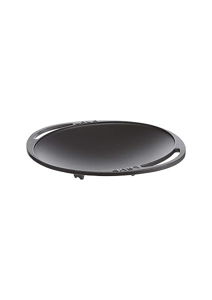 Döküm Kavurma Tavası, Metal Kulplu, 28CM, Siyah