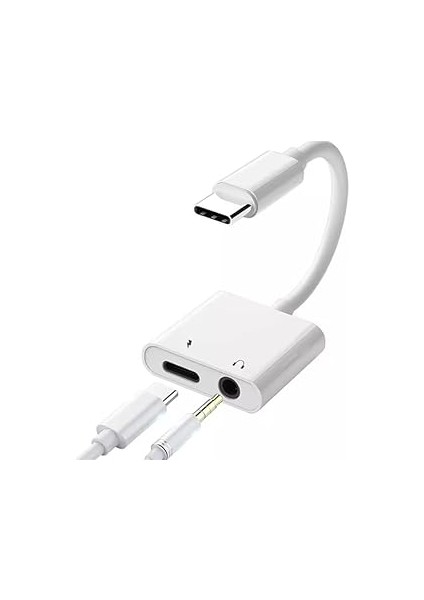 Type-C To 3.5mm Jack Kulaklık Çevirici Kablosu Usb C Ses Aux Kablosu Ses Adaptörü Kulaklı