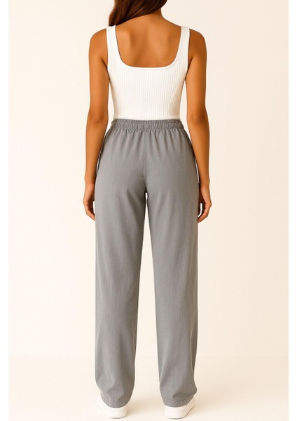 Kadın Pantolon – Yüksek Bel, Bağcıklı, Salaş Rahat Kalıp, Günlük ve Şık Kullanım modelleri