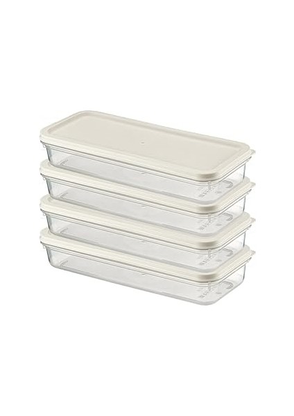 Orret Home 4 Adet Buzdolabı Organizeri – Pp Plastik Şeffaf ve Ayarlanabilir Saklama Kabı, Gıdaları