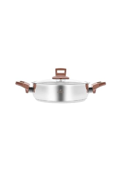 Senna Çelik Karnıyarık Tencere 24 cm 3.0 Litre Rose