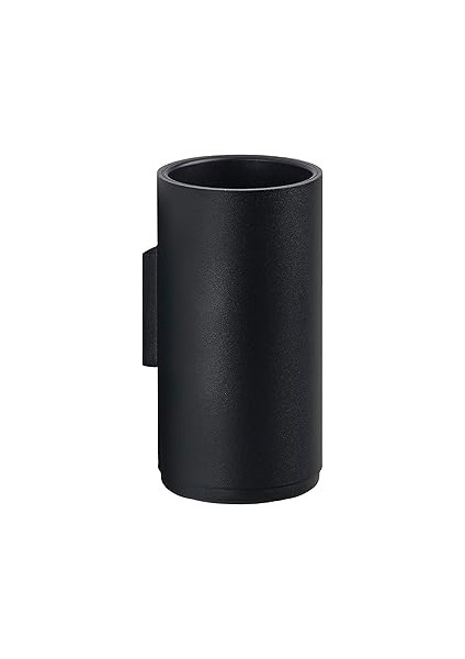 Zone Denmark Rim Duvar Diş Fırçası Kabı, Çap 7 Cm, Yükseklik 13,6 Cm, Siyah