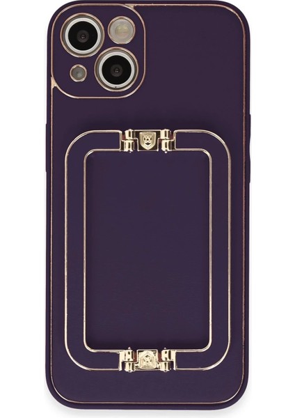 Newface iPhone 14 Kılıf Coco Elit Kapak - Derin Mor