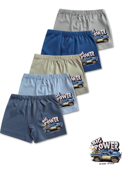 %95 Pamuklu Erkek Çocuk Boxer Külot Iç Çamaşır 5li Set fırsatları