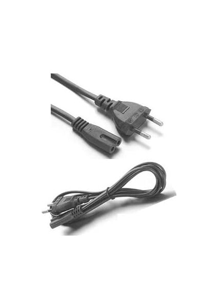 3 Metre C8 Teyp Işıldak Fişi Power Güç Kablosu Teyp Fişi