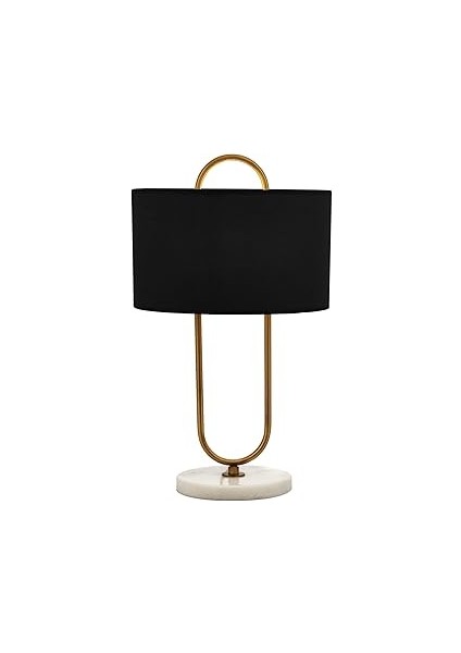 Avonni ML-9112-1E Eskitme Kaplama Masa Lambası E27 Metal Kumaş 30CM