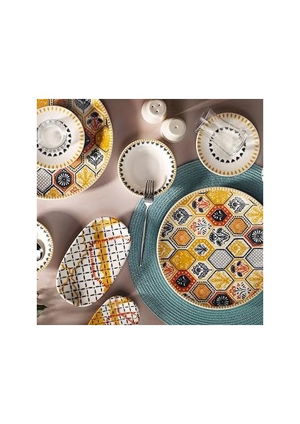 Gala Krem 6 Kişilik 30 Parça Kahvaltı Takımı DB2755