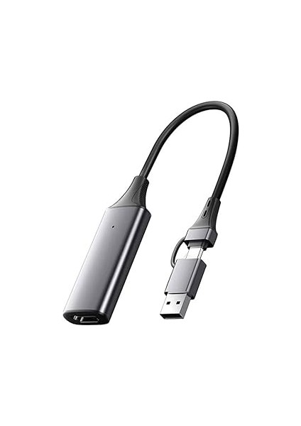 Apera MT98 HDMI 1080P 60Hz Ekran Video Capture Görüntü Yakalama Kartı Oyun Kayıt (MT98 2ın1 Uçlu Ka