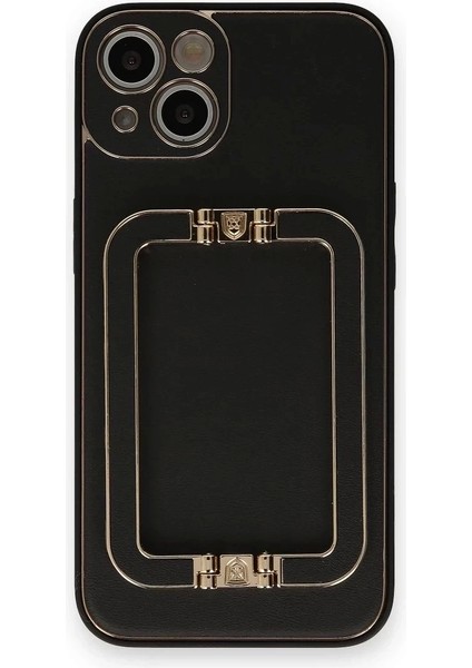Newface iPhone 14 Kılıf Coco Elit Kapak - Siyah