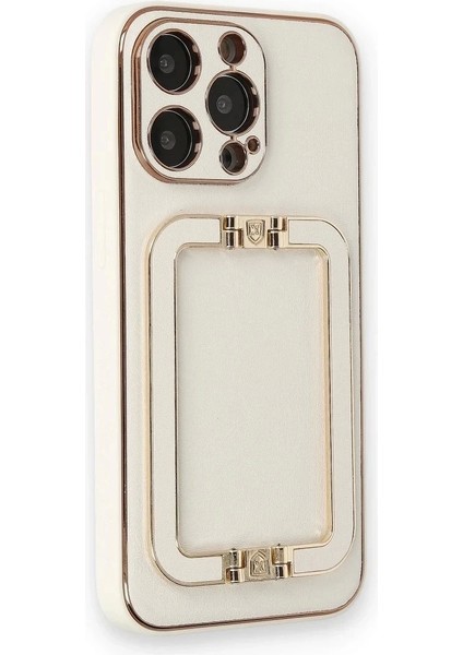 Newface iPhone 14 Pro Max Kılıf Coco Elit Kapak - Beyaz fiyatları