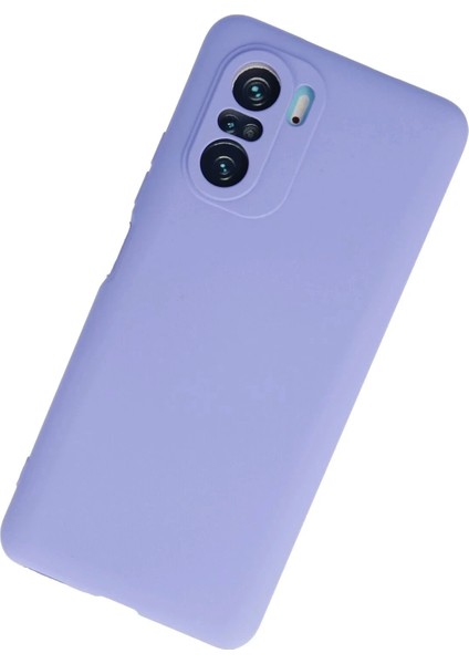 Newface Xiaomi Poco F3 Kılıf First Silikon - Lila modelleri