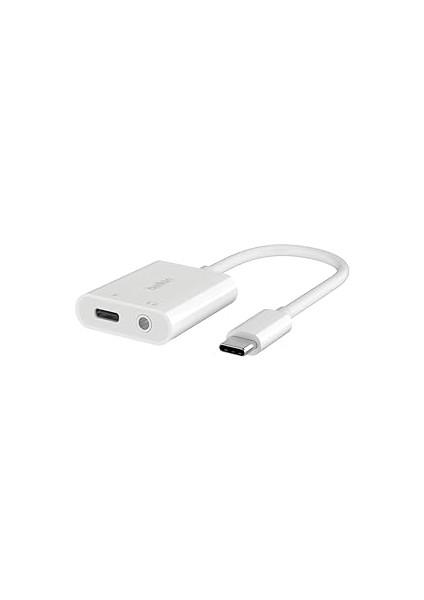 Rockstar™ 3,5 mm Ses + Usb-C® Şarj Adaptörü, Usb-C 60W Güç Dağıtımlı Kulaklık Adaptörü Iphon