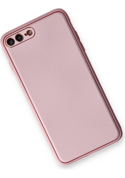Newface iPhone 7 Plus Kılıf Coco Deri Silikon Kapak - Pudra fiyatları