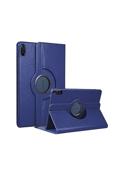 Microsonic Honor Pad 8 Kılıf 360 Rotating Stand Deri Lacivert [honor Pad 8 ile Uyumlu Kılıf -