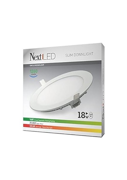 Nextled 18W-SLY Gün Işığı LED Slim Ampul