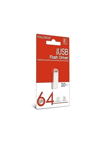 Vooka 64 GB USB Flash Bellek (Yüksek Hızlı) Metal USB 3.0 Data Traveler Okuma Hızı Up To 100 MB