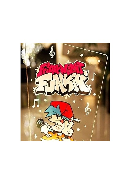 Sevgilambası Friday Night Funkin Fnf Game Fanları Gece Lambası, Isimli Oyun Odas