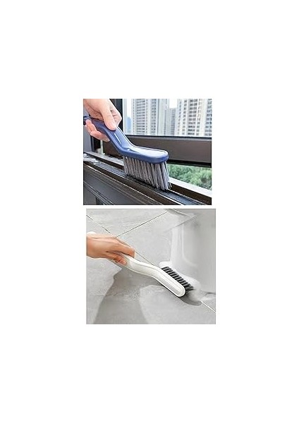 Mobee Sökme Aparatlı Cımbızlı Banyo Temizlik Fırçası Pencere Boşluk Kazıma Fırçası Köşe Temizleme F