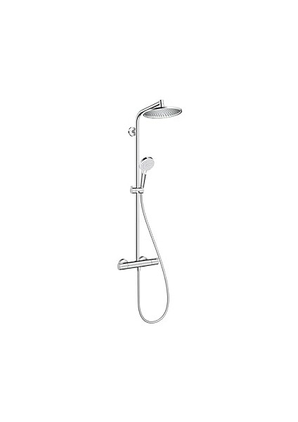 Hansgrohe Crometta S – Su Tasarruflu Duş Sistemi (Ecosmart), Termostatlı, Yağmur Duşu (240 Mm), Arm