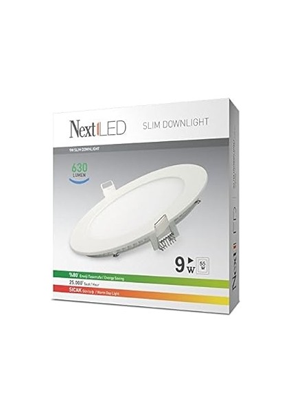 Nextled 9W-SLY Gün Işığı LED Slim Ampul