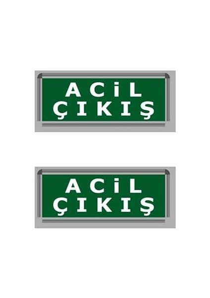 Helios Opto 3W Çıkış-Exit LED Armatür - 2 Adet (Acil Çıkış) Hs 4604