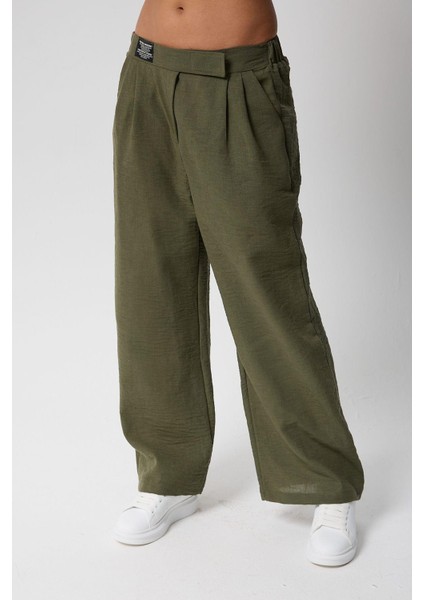 Kadın Yüksek Bel Cırtlı Beli Palazzo Pantolon fiyatları