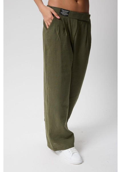 Kadın Yüksek Bel Cırtlı Beli Palazzo Pantolon modelleri