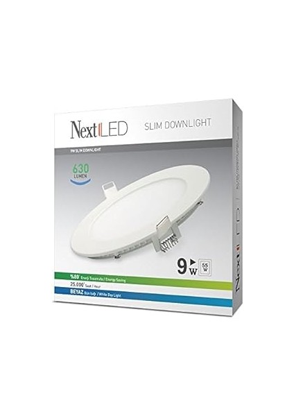 Nextled 9W-SLY Beyaz LED Slim Ampul