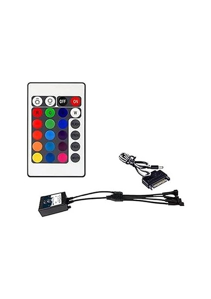 Ic-R4 Sata Güç Besleme Kumandalı 4 Kanal Rgb Aydınlatma