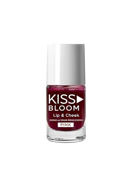 Kiss & Bloom Doğal Görünümlü Dudak ve Yanak Renklendirici Lip & Cheek Pink 11 ml