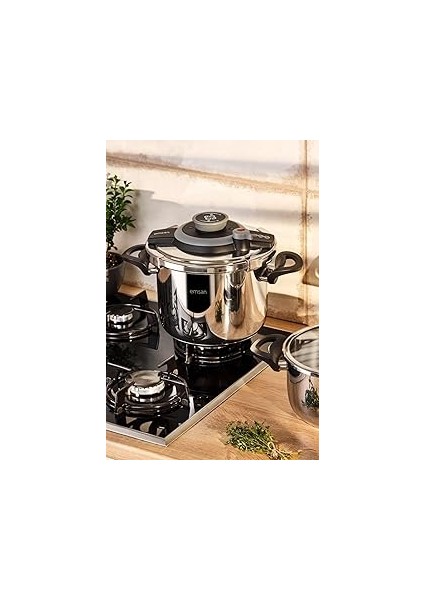 Vera 6 Litre Siyah Düdüklü