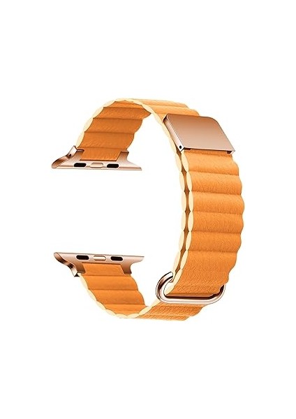 Zore ​​​apple Ile Uyumlu Watch 38MM/40MM Krd-78 Pu Deri Kordon Strap Kayış Kırmızı