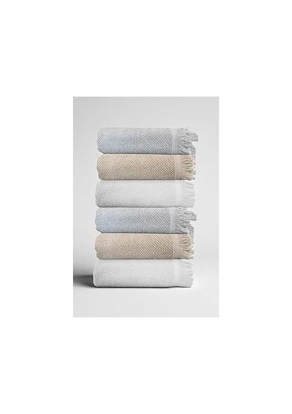 Anilsan 6'lı Jelena El Havlusu - 50X90 Cm, 225 GR,%100 Pamuk, Spa ve Otel Havlusu, Günlük Kullanıma
