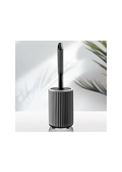 Sas Haus Silikon Tuvalet Fırçası Pratik Silikon Wc Klozet Fırçası Siyah