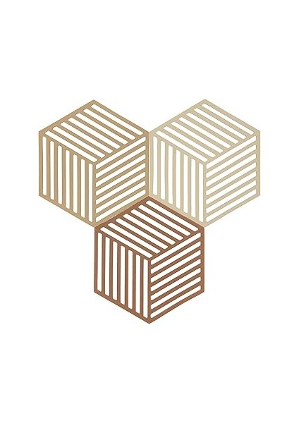 Zone Denmark Altıgen Nihale Isıya Dayanıklı, Silikon Altlık, Pratik ve Dekoratif Tencere Altlığı, 1