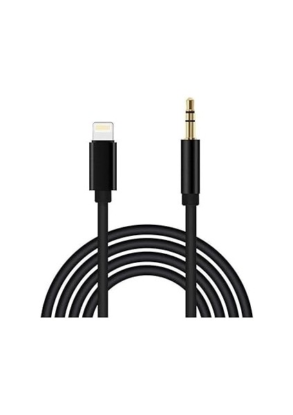 Pdateknoloji Concord Iphone Lightning Aux Kablosu 3.5mm JH-023 - Siyah