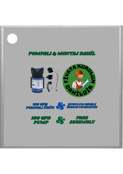 Platınum Pompalı & Montaj Dahil 10 Litre 7 Filtre 14 Aşama 90 Gpd Nano Membran Gümüş Iyon Tatlandırıcı Mineral Alkali Filtreli Antibakteriyel 12 Lt Çelik Tanklı Su Arıtma Cihazı fiyatları