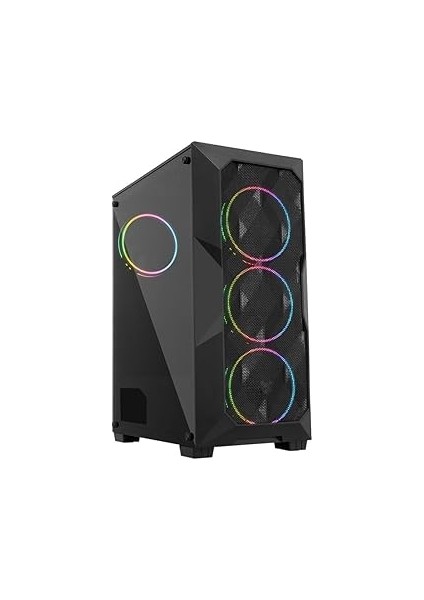 GF-8010 Cold 4X120MM Rgb Kumanda ve Kontrolcü Fanlı Oyuncu Kasası