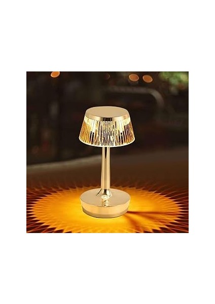 Şarjlı Dokunmatik Masa Lambası Dekoratif Şık Kristal Kitap Okuma Lambası Oturma Odası Yat